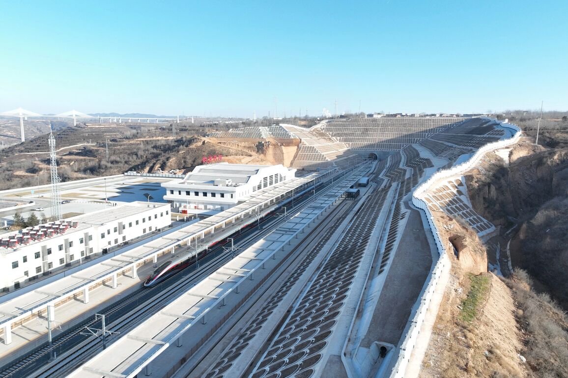 (RailwayAlbum) CHINA-SHAANXI-XI'AN-YAN'AN HIGH-SPEED RAILWAY-OPERATION (CN)
