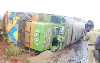 Eggaali y'omukka egudde n'esannyalaza eby'entambula e Buikwe