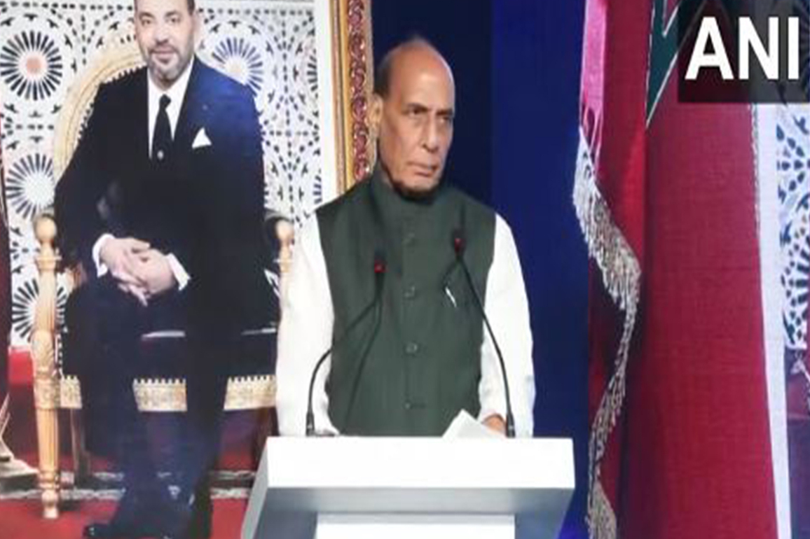 "Along with Make in India, we are also working on Make with Friends": Rajnath Singh inaugurates Tata defence facility in Morocco