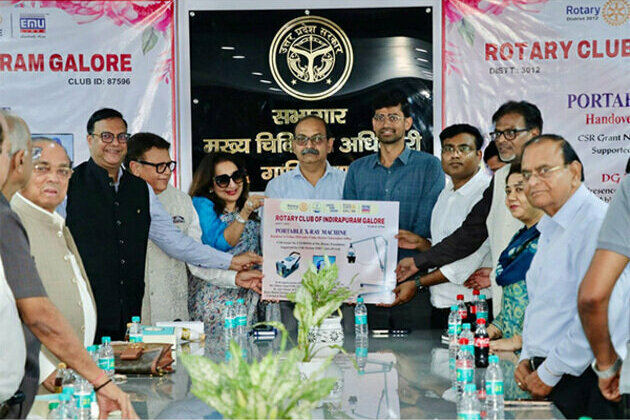 Revolution in Rural TB Diagnosis: Rotary Club Indirapuram Galore Donates Portable Digital X-ray Machine to Ghaziabad Health Department
