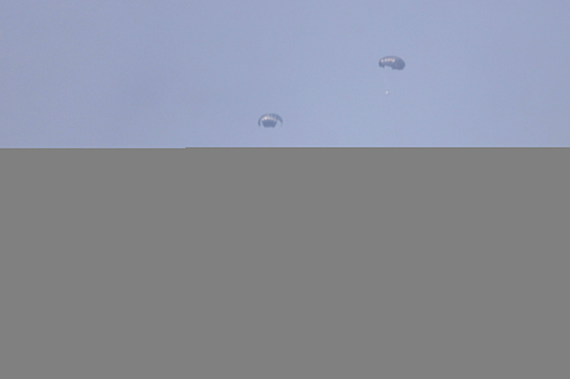MIDEAST-GAZA-AIRDROP-AID PACKAGES