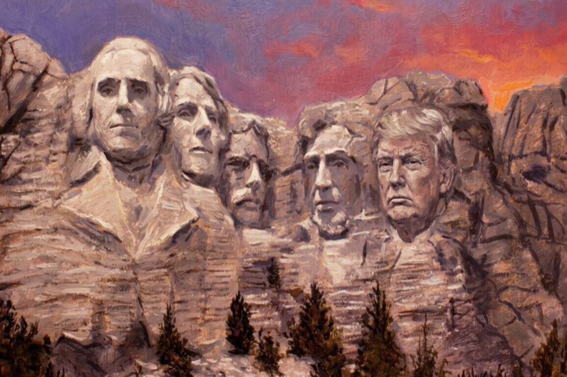 Trump shares AI-generated image of himself on Mount Rushmore, reviving "dream" to join iconic US presidents