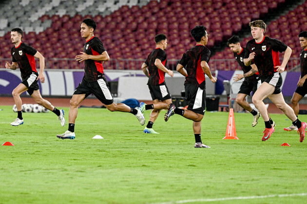 (SP)INDONESIA-JAKARTA-FOOTBALL-FIFA WORLD CUP-ASIAN QUALIFIER-INDONESIA-TRAINING