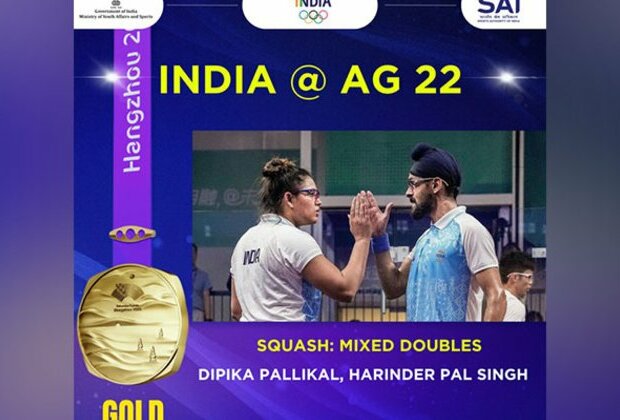 Asian Games: India bags 20th gold after Dipika-Harinder win final of squash mixed doubles