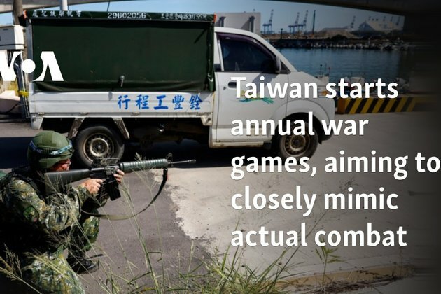 Taiwan starts annual war games, aiming to closely mimic actual combat