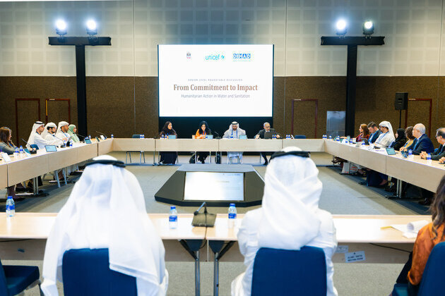 DIHAD: UAE Aid Agency joins UNICEF in holding roundtable on water sanitation