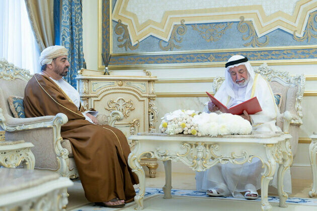 Sharjah Ruler receives Ambassador of Oman