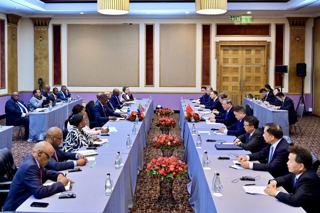 SOUTH AFRICA-JOHANNESBURG-CHINA-LI QIANG-SOUTH AFRICAN DEPUTY PRESIDENT-MEETING