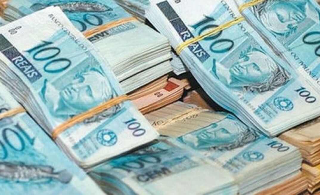 Notas de reais cédulas dinheiro