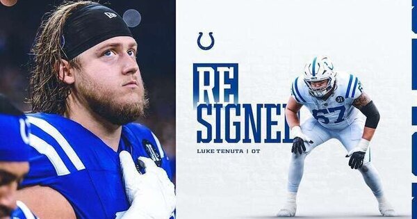 Colts re-sign T Luke Tenuta