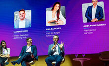 Ana Sanches Leandro Rossi e Gustavo Pimenta no Mining Innovation Summit 2025