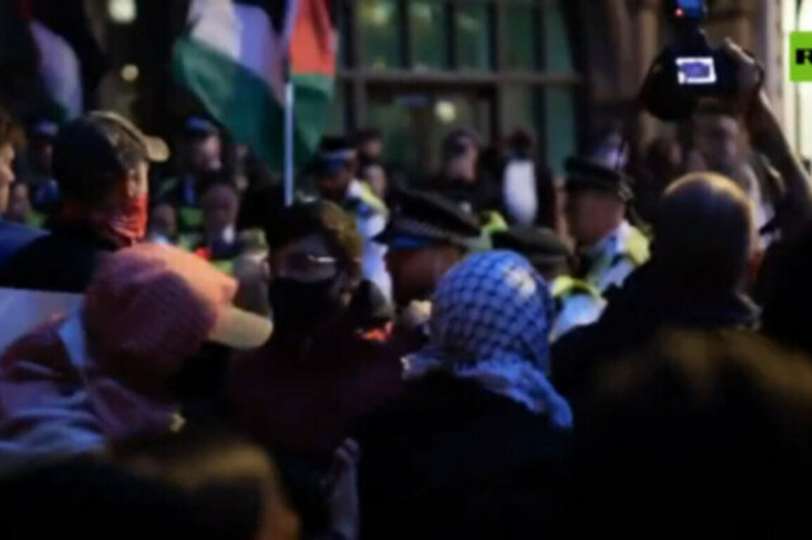 WATCH London police clash with protesters over Gaza aid flotilla detention