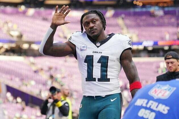 Eagles rule out WR A.J. Brown (hamstring) vs. Giants