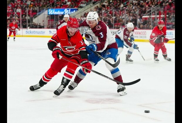 Andrei Svechnikov's career night carries Canes past Avs