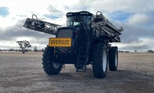 The Croplands RBR Vortex self-propelled sprayer is one of three being tested by Kondinin Group this week.