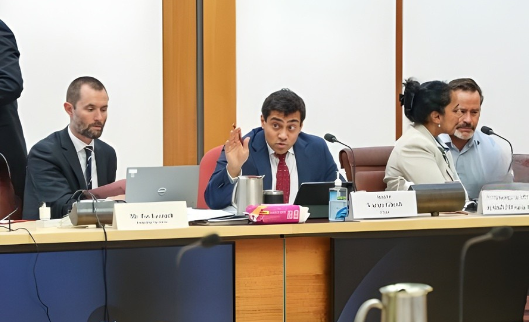 Senator Varon Gosh chairs the committee