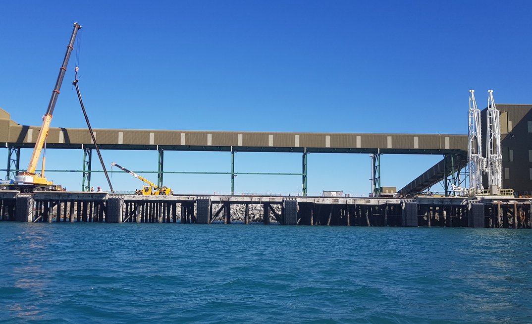 The Northern Breakwater supports key infrastructure such as the port’s Wharf Five.