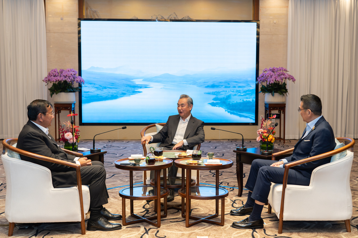 CHINA-YUNNAN-WANG YI-THAILAND-CAMBODIA-FM-TEA GATHERING (CN)