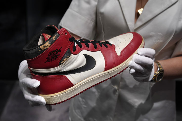 Michael Jordan's sneakers sell for $615,000, new record - New Vision ...