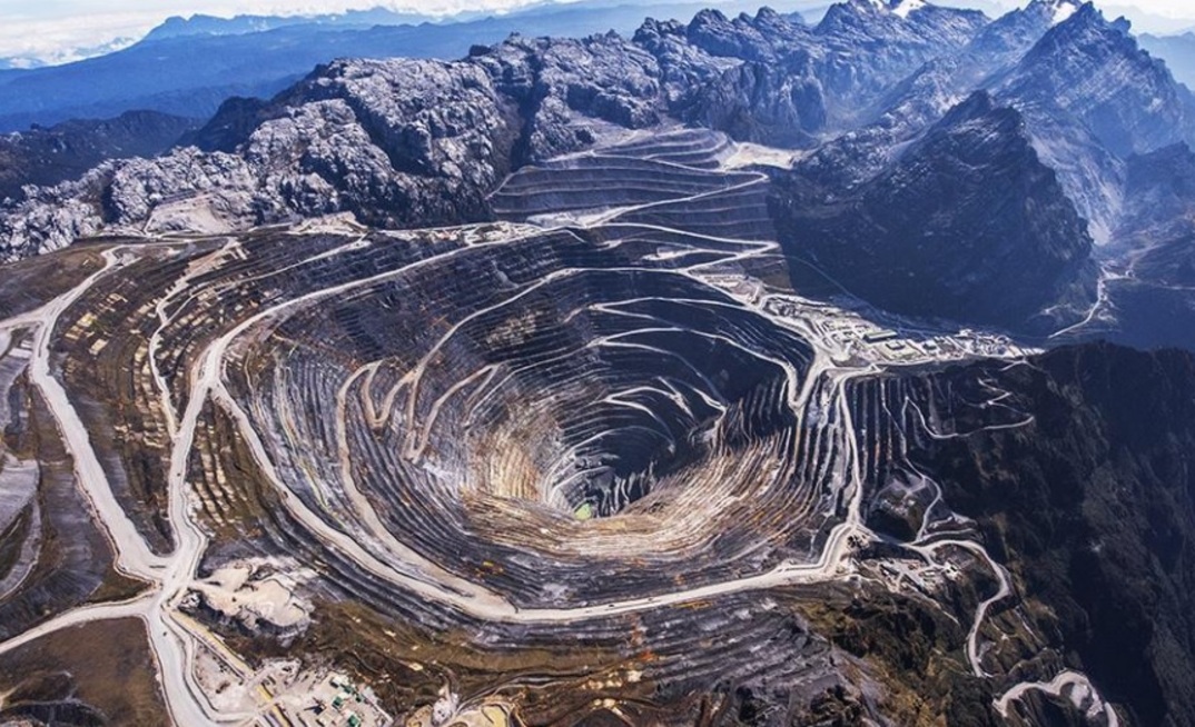 The Grasberg mine in Indonesia