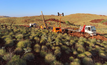Drilling at Andover in Western Australia's Pilbara region