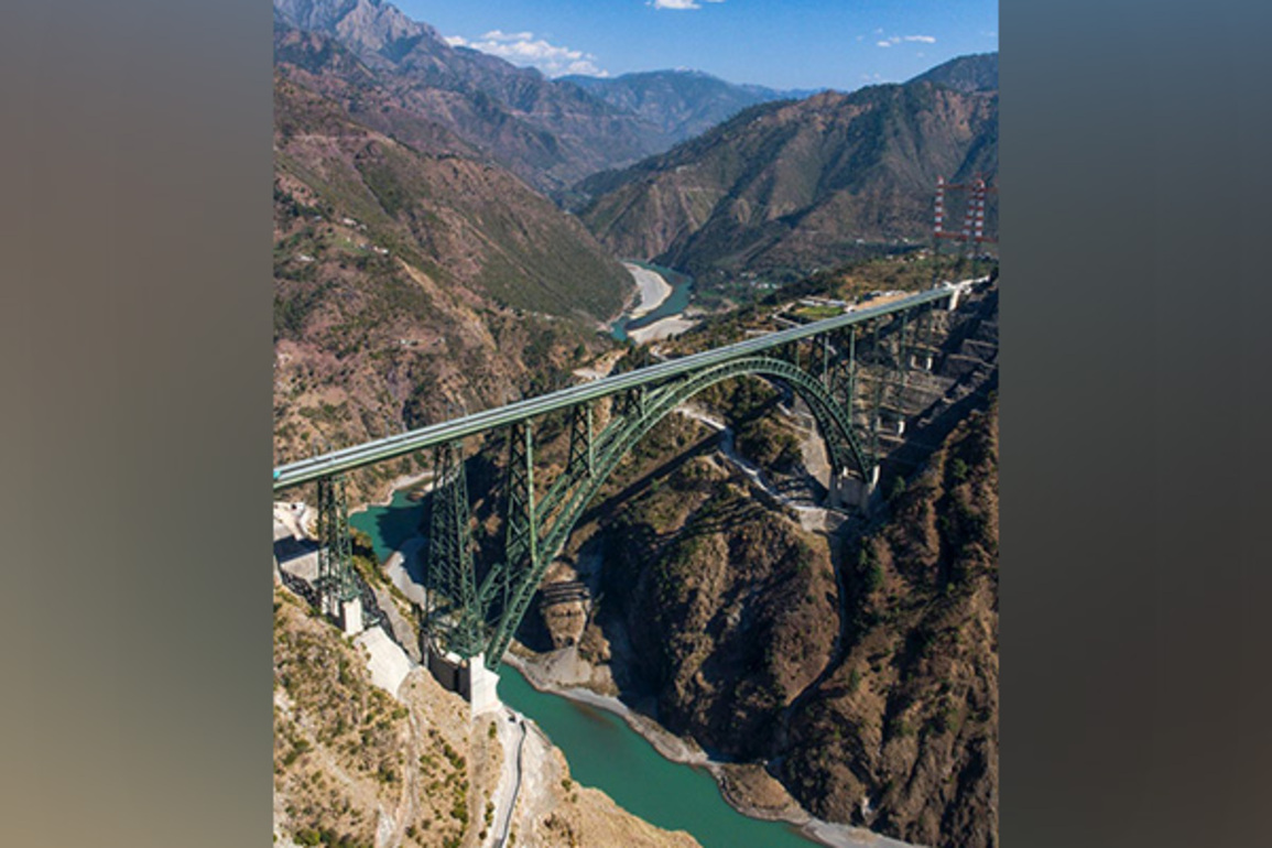 Adani Group supplied 65,000 tonne of high-strength cement for Chenab bridge
