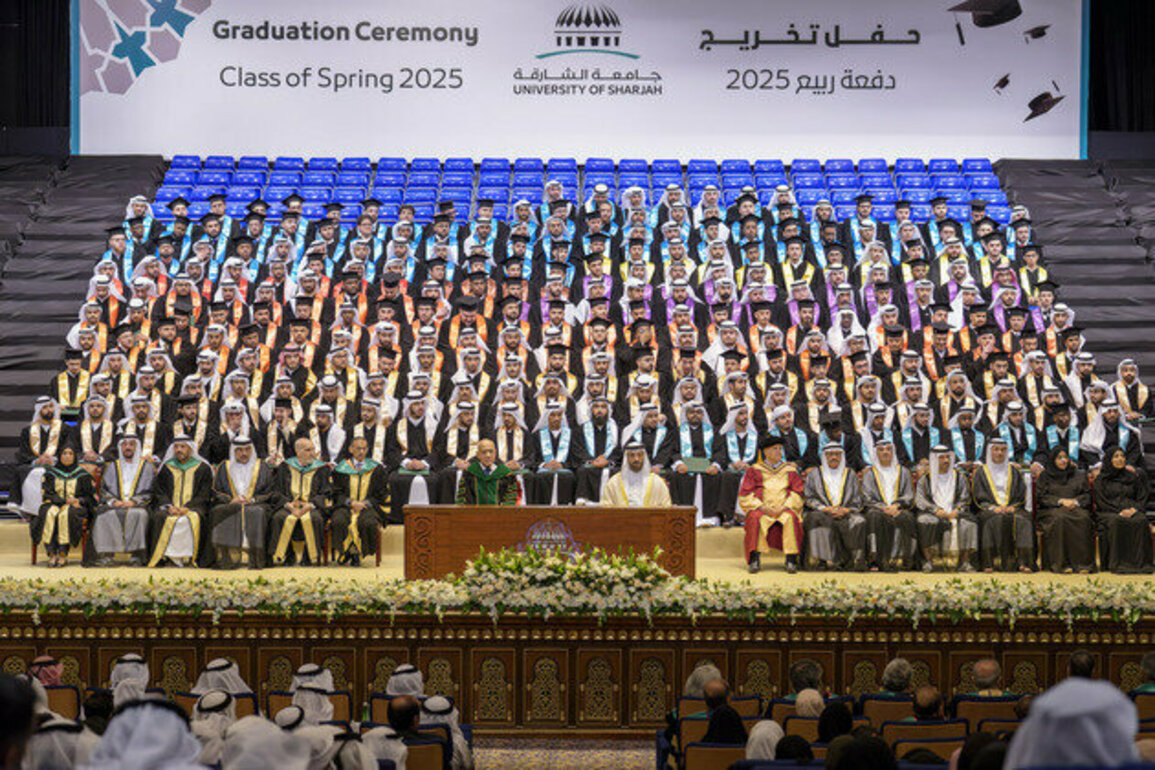 Sultan bin Ahmed attends Sharjah University 2025 graduation