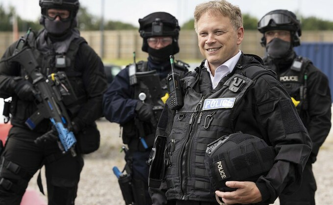 Grant Shapps visiting Civil Nuclear Constabulary tactical firearms training this week | Credit: Rosie Hallam / DESNZ