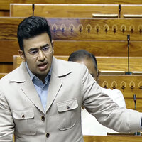 "Tunnel road is a matrimonial project, not a traffic solution": Tejasvi Surya slams DK Shivakumar