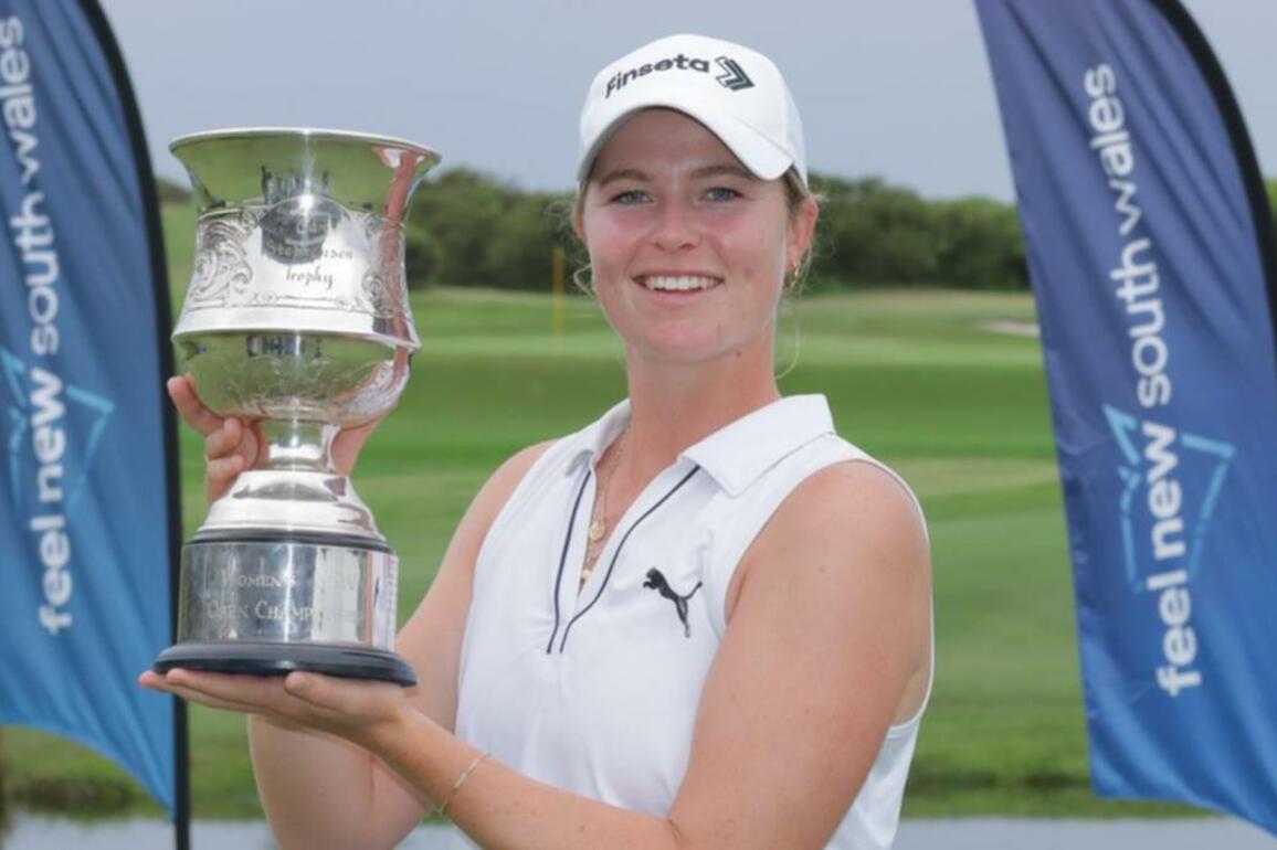 British golfer Rhodes shocks herself with NSW Open win