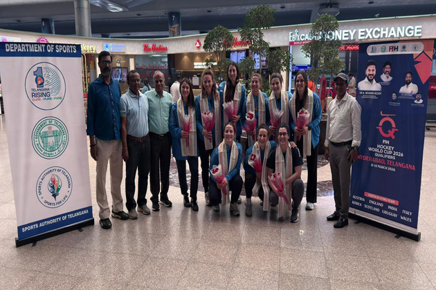 Italy Women's Hockey team touches down in Hyderabad for FIH World Cup Qualifiers