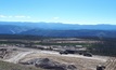  View of the Idaho Cobalt Project’s water treatment plant (WTP) and concentrator pads with WTP foundation on the left