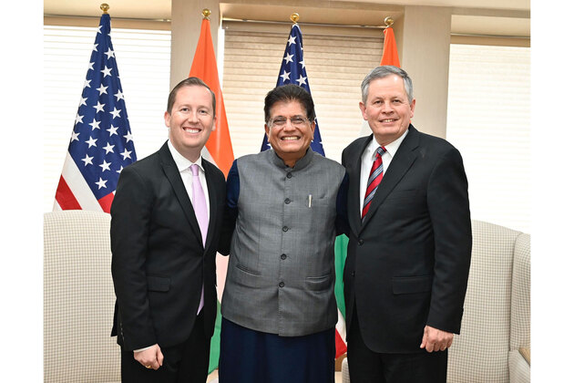 Piyush Goyal discusses bilateral relationship with US senator Daines, envoy Gor in New Delhi