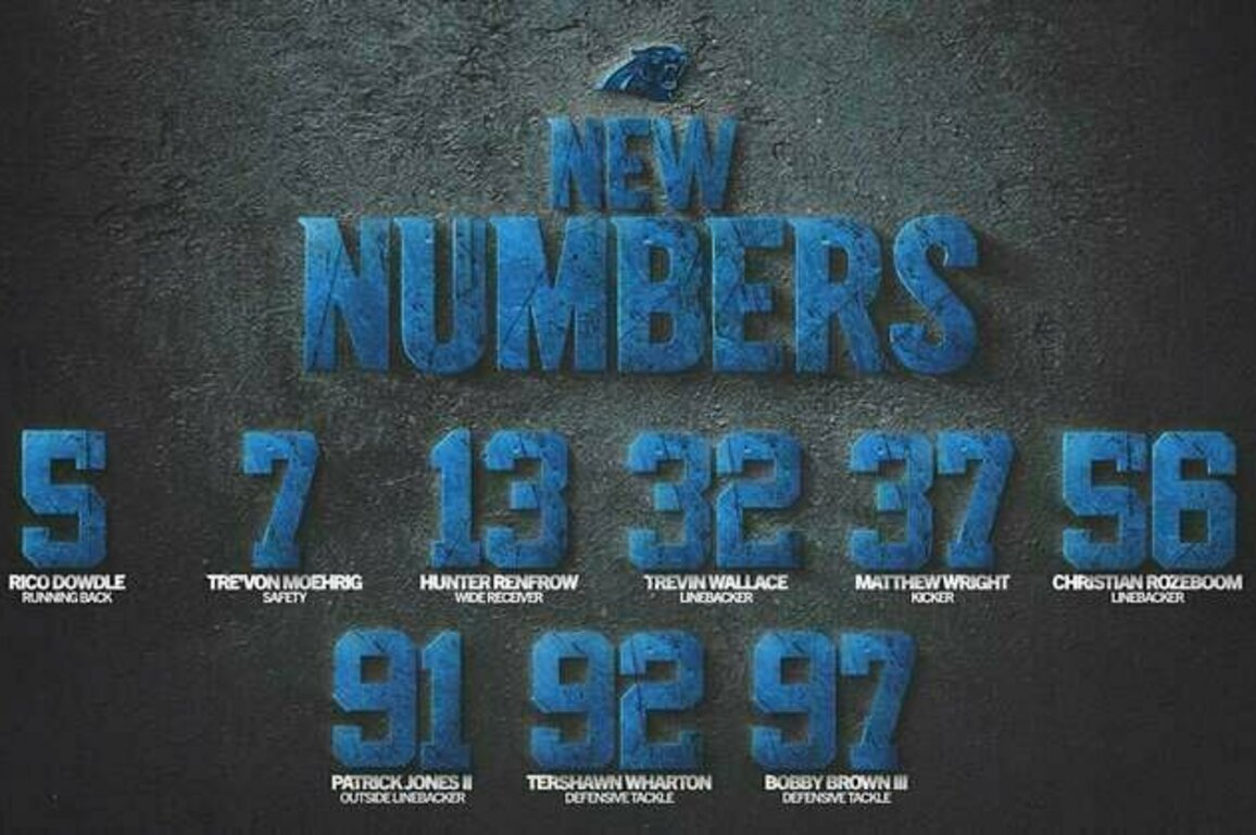 Panthers assign jersey numbers