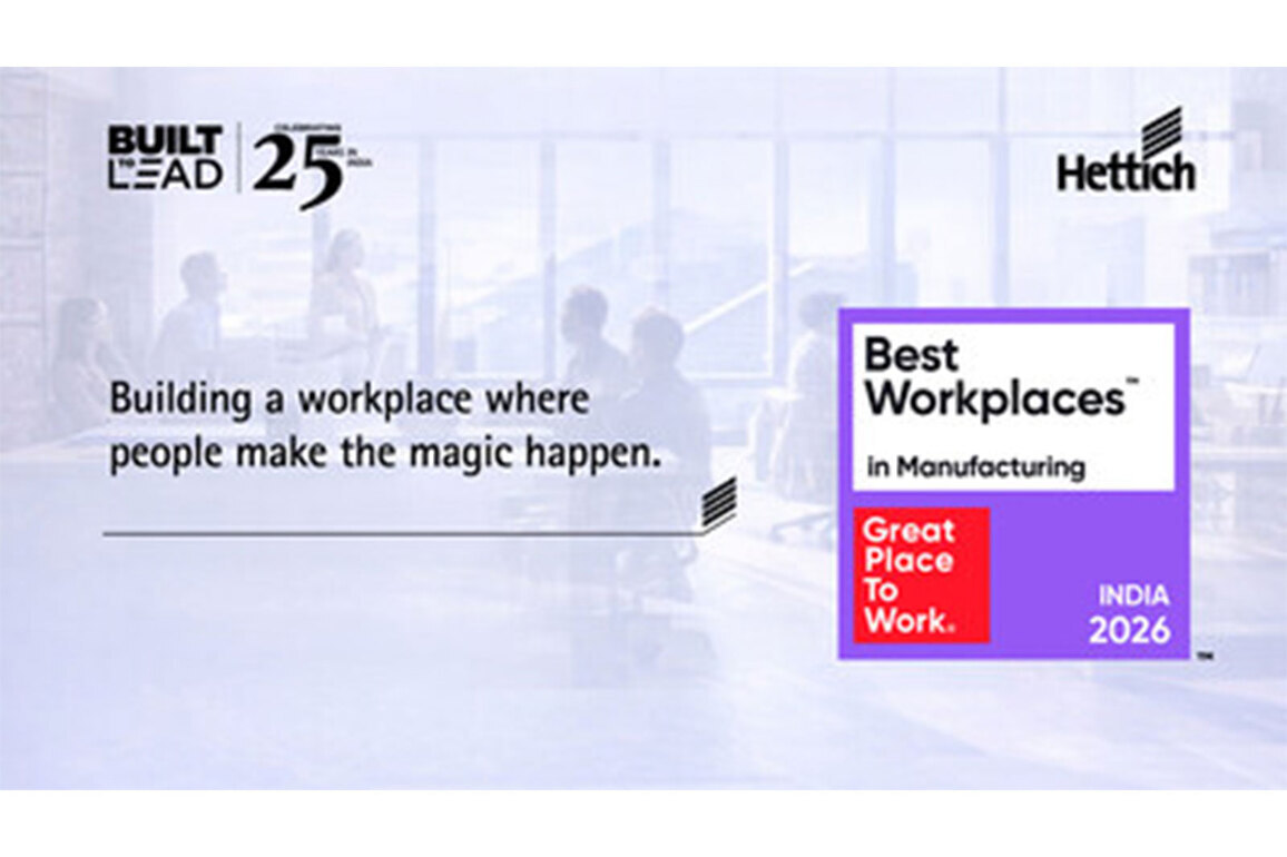 Hettich India recognised among the Top 50 India's Best Workplaces in Manufacturing 2026 - Large Category