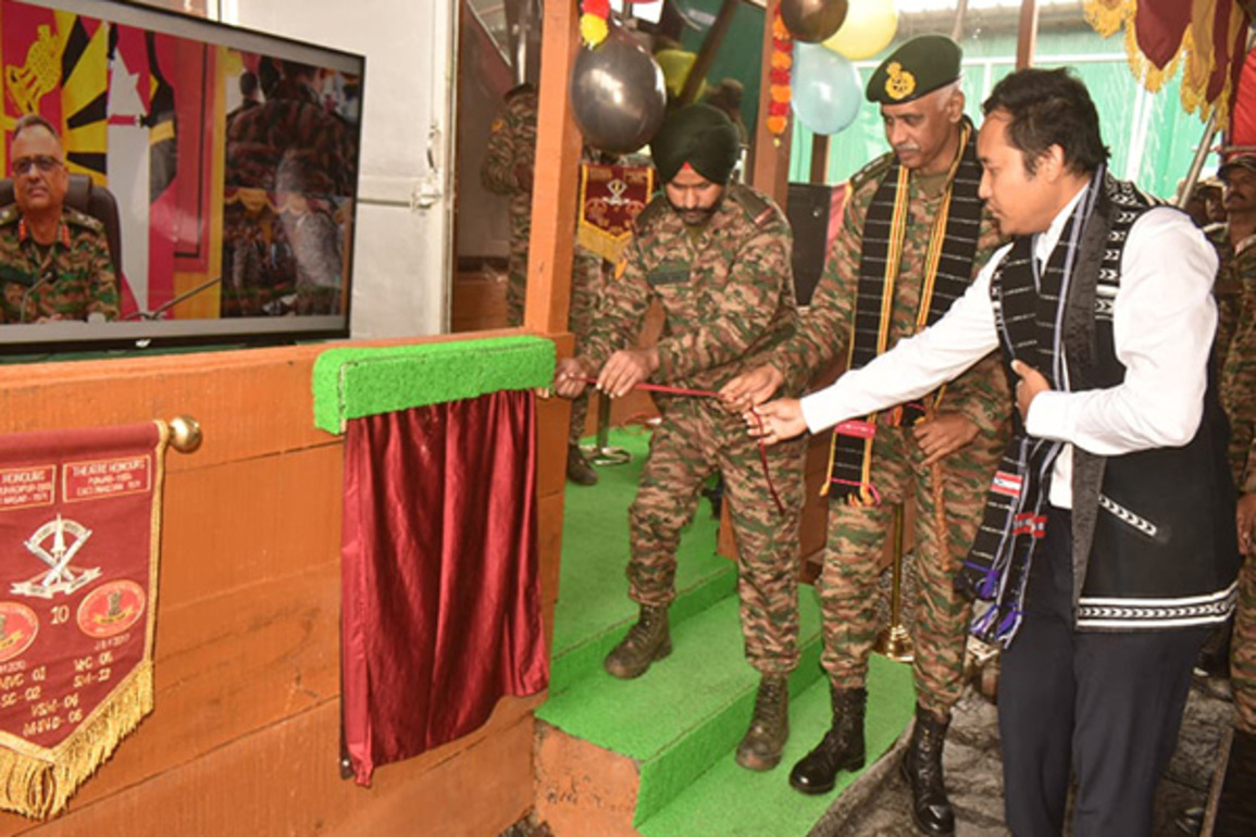 Arunachal Pradesh: Senior Indian Army official inaugurates cafe at Mayudia Pass in Lower Dibang Valley