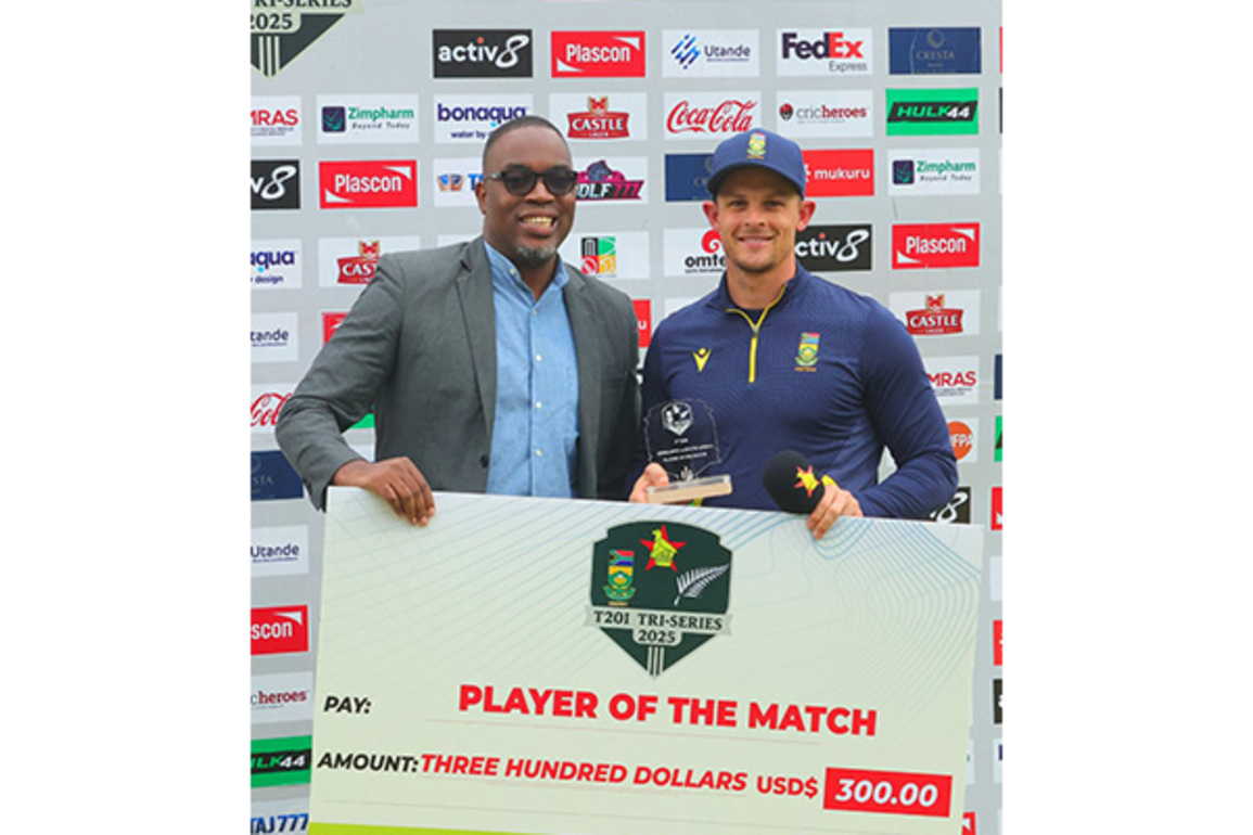 Hermann fires, Van der Dussen anchors as Proteas sink Zimbabwe in Tri-Series