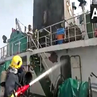Indian Navy carries out firefighting, rescue operation on Palau-flagged tanker in Arabian Sea