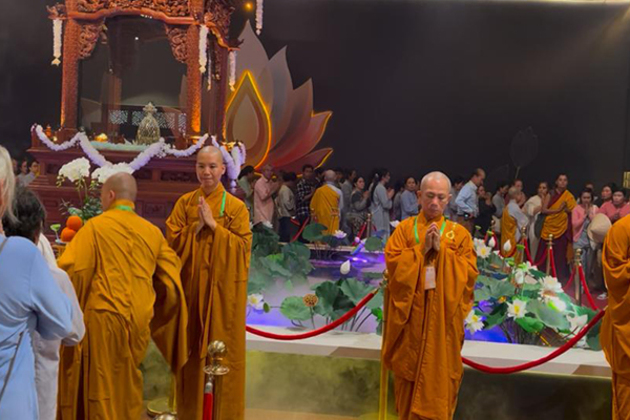 Ho Chi Minh glows ahead of Holy Buddha relic exposition as global delegates arrive