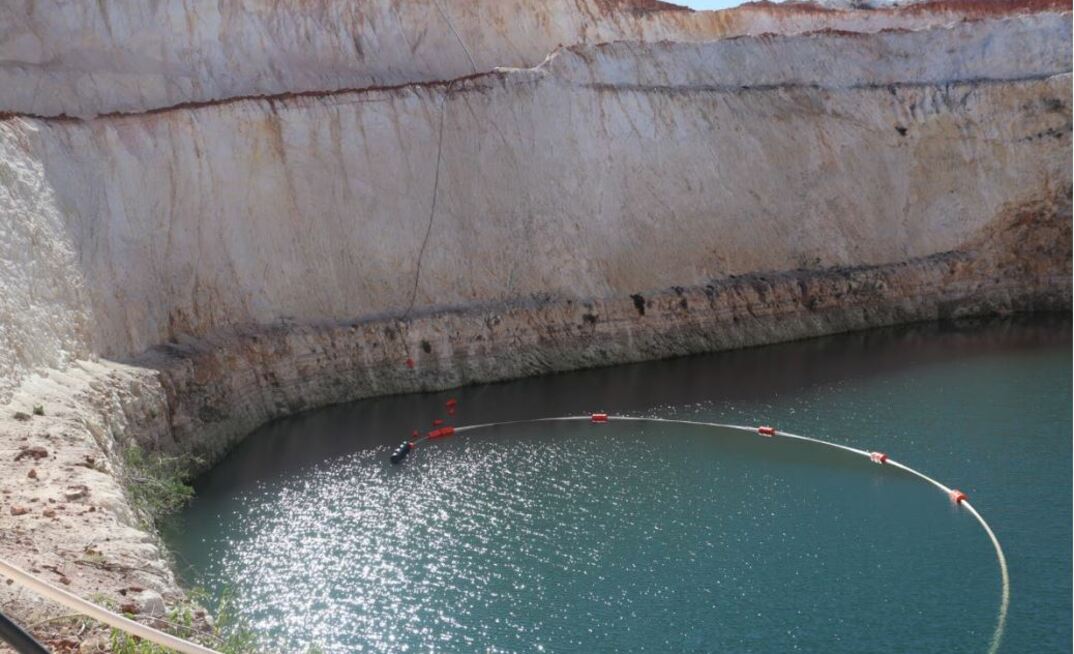 The pump installed at United North pit.