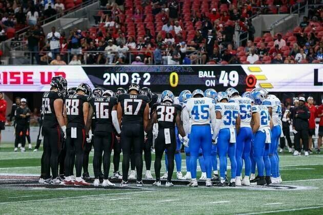Lions-Falcons game halted after Morice Norris Jr. removed in ambulance