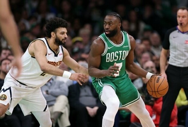 Celtics fend off Nuggets to avoid three-game slide