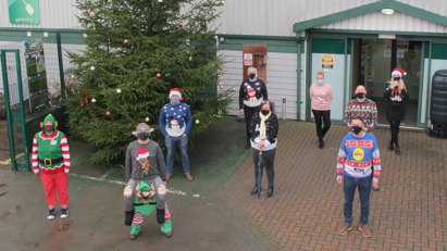 Covers donates over £15,000 to hospices with festive fashion fun day