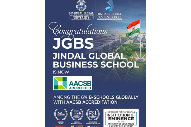 Prestigious AACSB International Accreditation for Jindal Global Business School, Joins Elite 6% Business Schools Worldwide