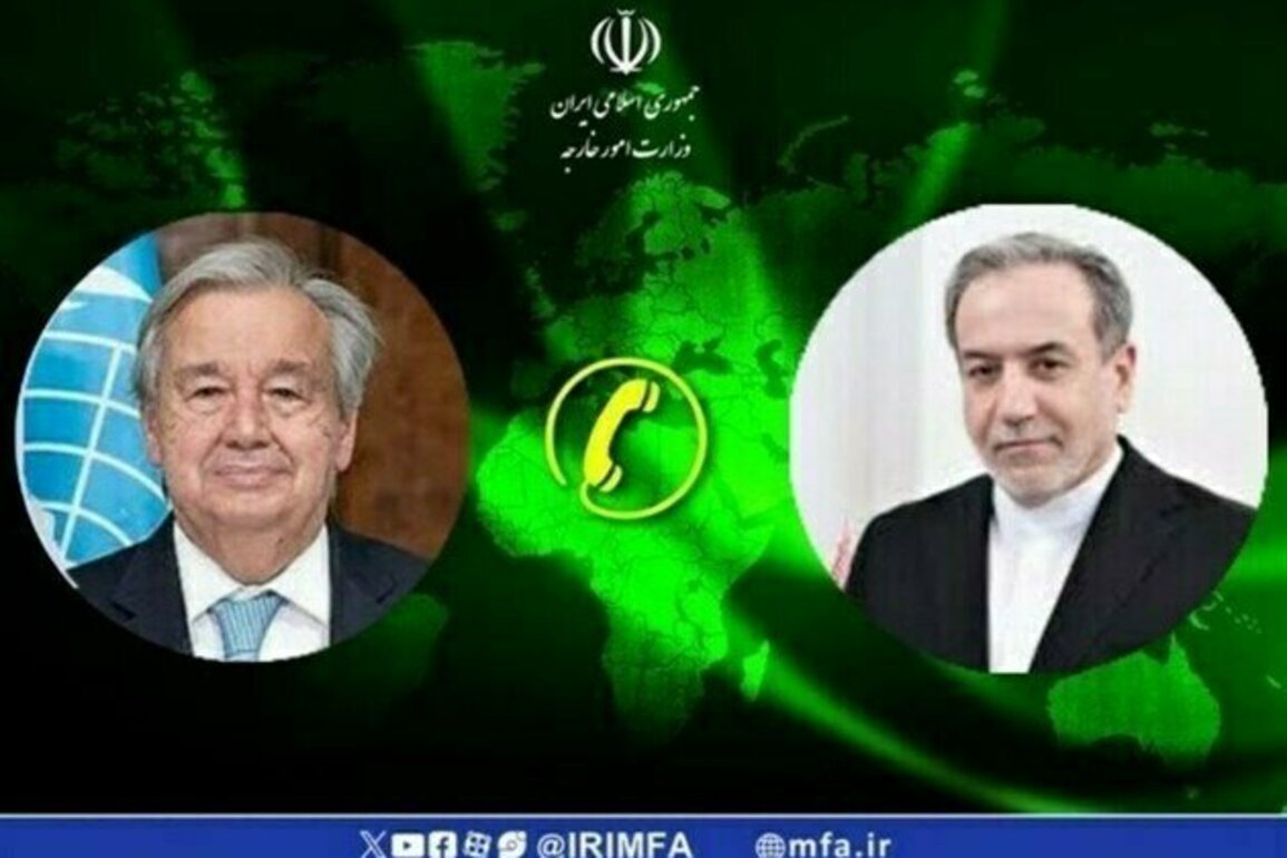 Iran FM, UN Chief Discuss Nuclear Issue, Regional Developments