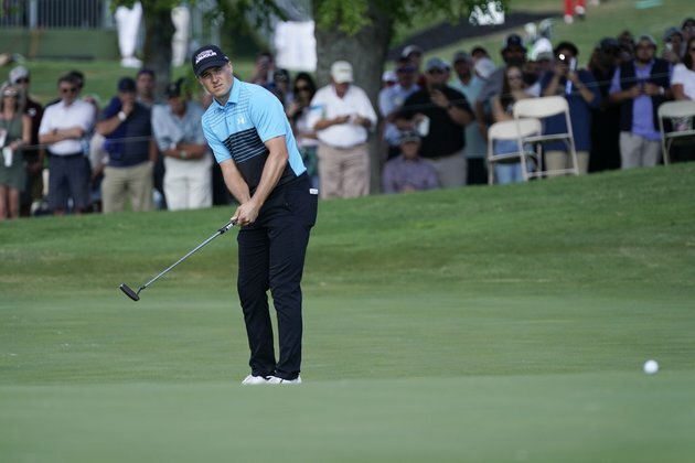 Jordan Spieth fires 63 at Byron Nelson for share of lead