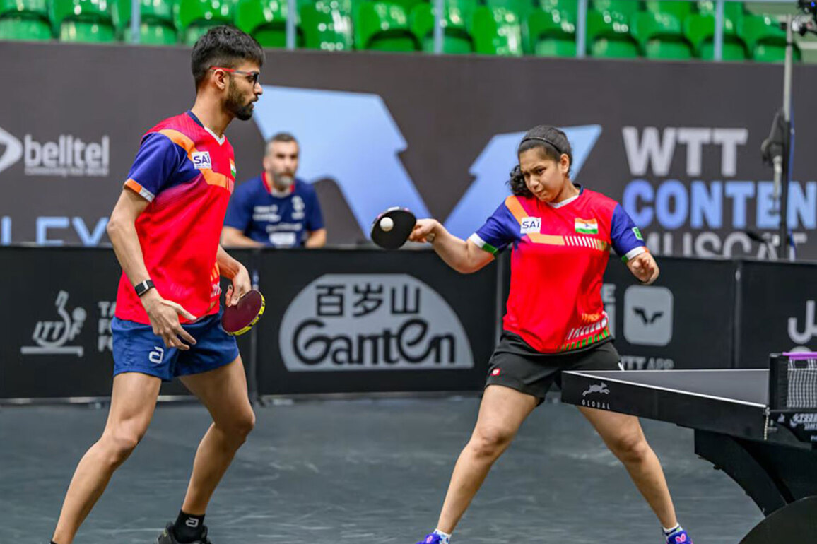 Manush, Diya capture mixed doubles title at WTT Contender Muscat