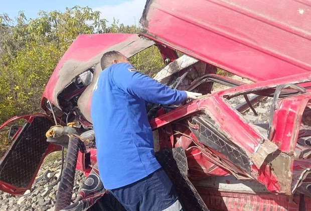 EGYPT-ISMAILIA-TRAIN-MINIBUS CRASH