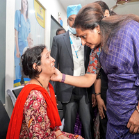 Telangana: BRS leader Kavitha meets victims of chemical factory explosion at hospital