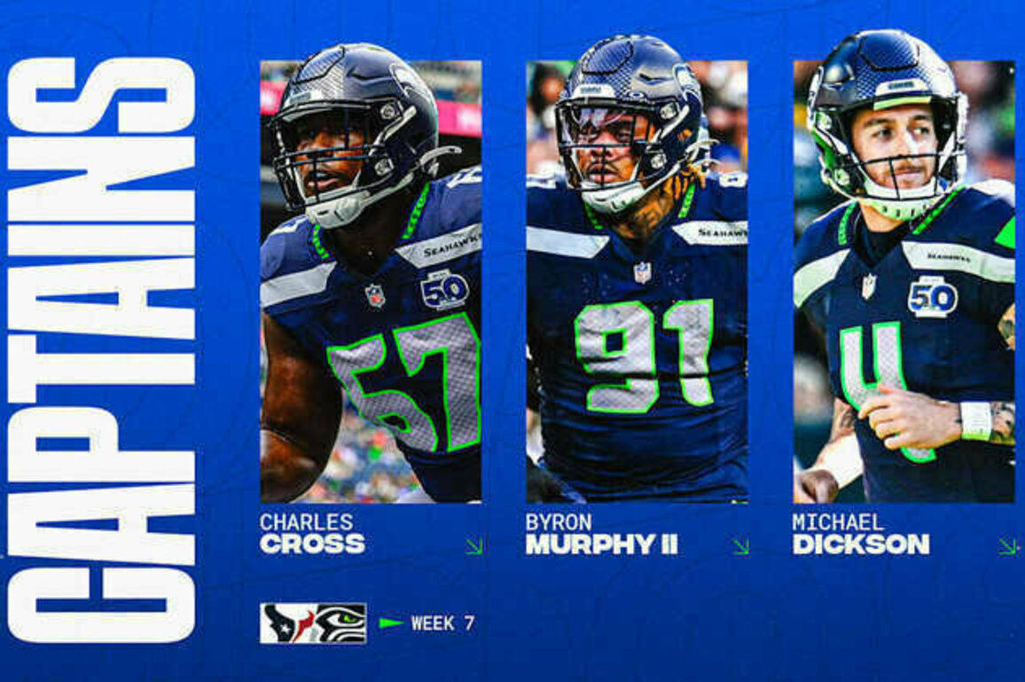 Seahawks Announce Week 7 Captains vs. The Texans